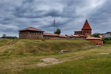 Fototapeta na wymiar The castle of Kaunas in Lithuania