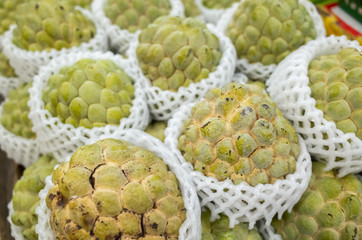 sugar apple at the traditional marketplace