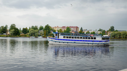 Fototapeta na wymiar Savonlinna, Finland, 08.08.2019, sights and attractions in Savonlinna