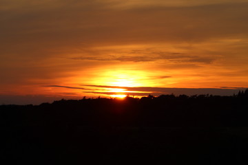 Obraz premium sunset in mountains