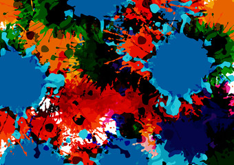 abstract vector color splatter background design. illustration vector design