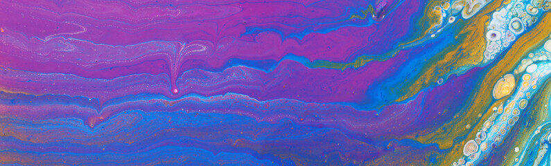 Fototapeta na wymiar abstract marbleized effect background. Blue, purple, pink and white creative colors. banner