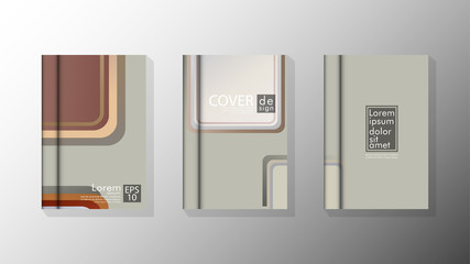 Vector collection of book cover backgrounds. eps 10 vector design illustrations