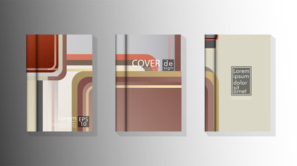 Vector collection of book cover backgrounds. eps 10 vector design illustrations