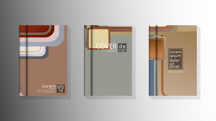 Vector collection of book cover backgrounds. eps 10 vector design illustrations