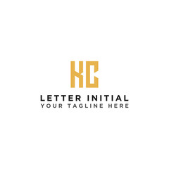 Fototapeta premium Inspiring company logo designs from the initial letters of the KC logo icon. -Vectors