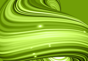 Horizontal banner with 3D rendered flow digital art in motion.