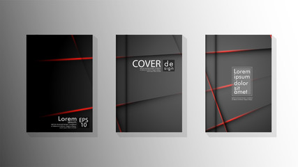 Vector collection of book cover backgrounds. eps 10 vector design illustrations