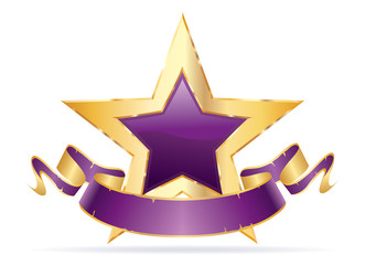 purple star purple banner sharp