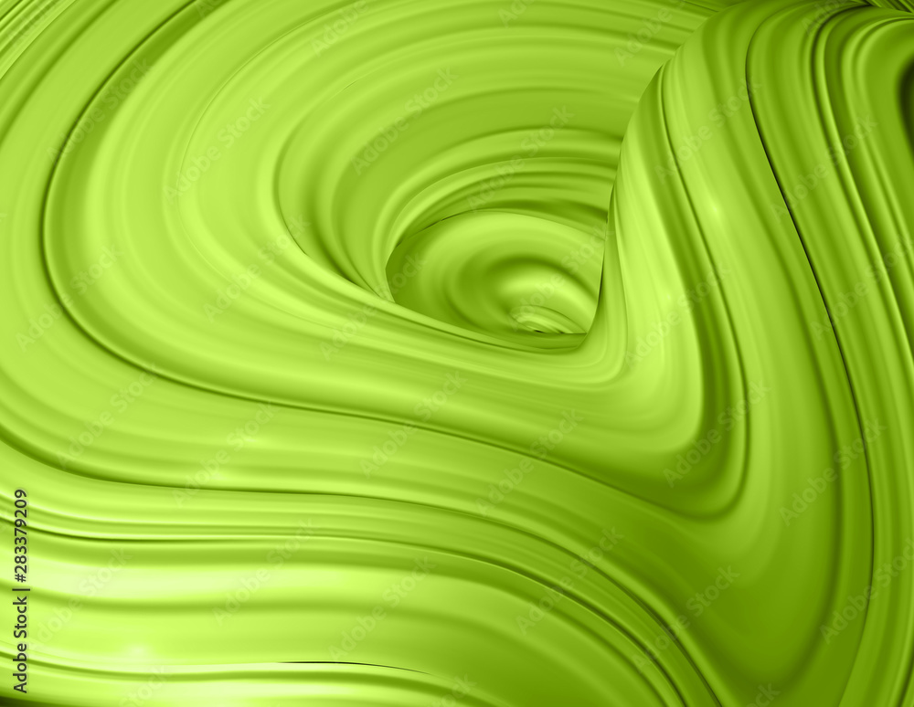 Poster horizontal banner with 3d rendered flow digital art in motion.