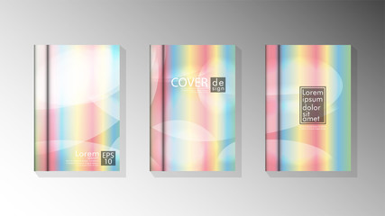 Vector collection of book cover backgrounds for brochures, leaflets, leaflets, poster templates. illustration of eps vector design 10