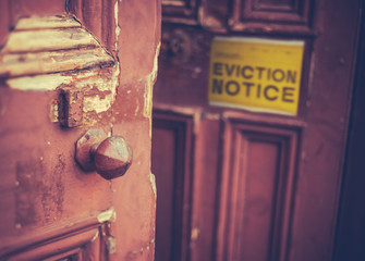 Eviction Notice On Door - 283382638