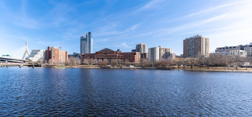 Boston Zakim bridge panorama