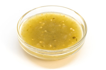 Salsa Verde in an Ingredient Bowl