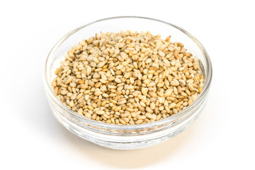 Toasted Sesame Seeds in an Ingredient Bowl
