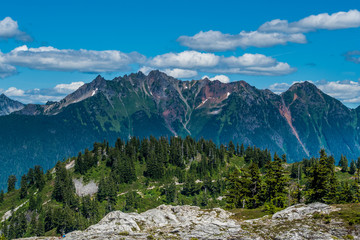 View of North Cascade Mountains