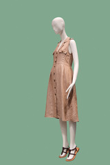 Full-length female mannequin.