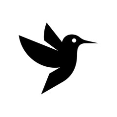 Hummingbird logo. Icon design. Template elements