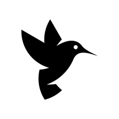 Hummingbird logo. Icon design. Template elements