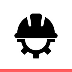 Engineer vector icon, worker symbol