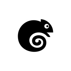 Chameleon Logo. Icon design. Template elements