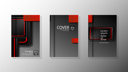 Vector collection of book cover backgrounds for brochures, leaflets, leaflets, poster templates. illustration of eps vector design 10