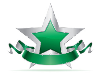 green star green banner silver