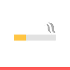 Smoking vector icon, cigarette symbol
