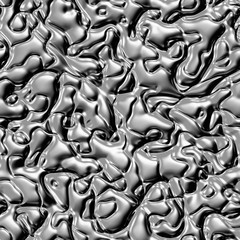 Glossy metal silver textured seamless glowing 3d blob bumps design texture