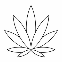 Medical marijuana. Cannabis leaf logo design, Marijuana Leaf Figure Logo. location icon For Multi purpose. Vector Illustration.