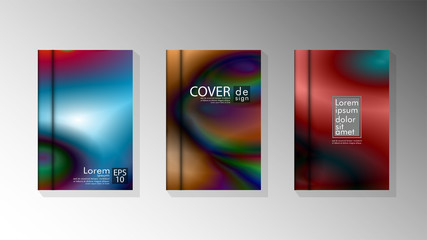 Vector collection of book cover backgrounds for brochures, leaflets, leaflets, poster templates. illustration of eps vector design 10