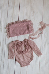 outfit for the newborn. baby bodysuit. outfit for a photo shoot of a newborn baby