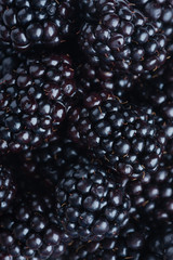 Fresh ripe blackberries