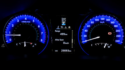 Digital Car Speedometer And Odometer