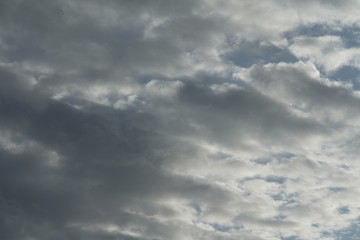 Cloudy sky during evening