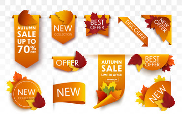 Autumn sale tags