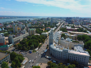 Naklejka premium Panels buildings in Russia, Soviet architecture houses. urban architecture