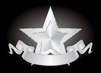 gold star purple banner sharp