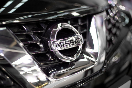 Detail of Nissan car. It is a Japanese multinational automobile manufacturer founded at 1933.