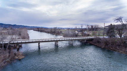 Fototapeta na wymiar Bridge over water