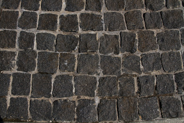 Stone tiles on the wall. Background