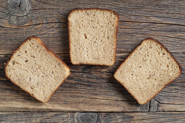 Slices of fresh bread