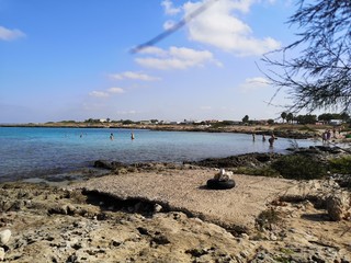 beach of the Frascone ,in Salento