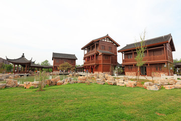 Chinese classical architecture in a park