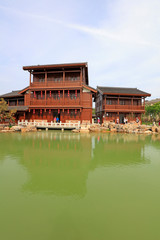 Chinese classical architecture in a park