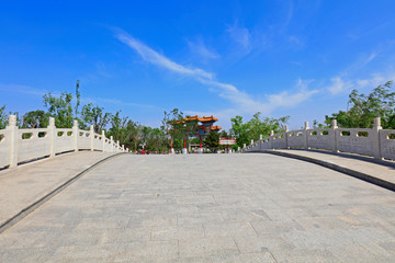 Fototapeta premium Chinese classical architecture in a park