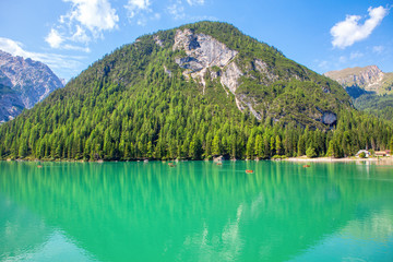 Lago di Braies pearl among the Dolomites Lakes 