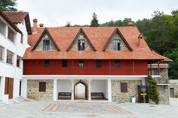 Cyprus, Trooditissa monastery located on the southern slope of the Troodos mountain range.