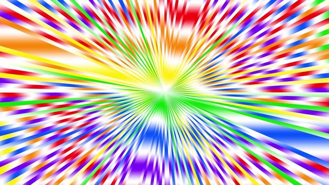 Rainbow Gay Flag Animation on white background. Concept LGBT Community. Abstract graphics looping animation.