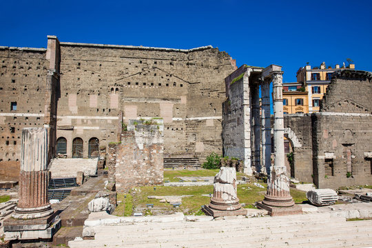Ancient Ruins Of The Forum Of Augustus With Temple Of Mars The Avenger Inaugurated In 2 Stock Photo Adobe Stock Ancient Ruins Of The Forum Of Augustus With Temple Of Mars The Avenger Inaugurated In 2 Stock Photo Adobe Stock